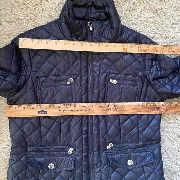 Roz & Ali women’s Navy Quilted Jacket, M - Picture 3 of 11